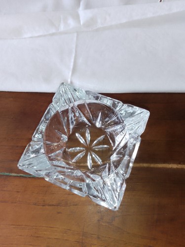 Cendrier carré cristal - carré, en