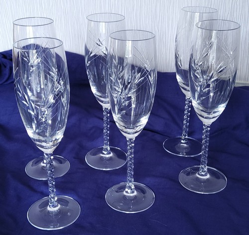 Flûtes champagne cristal - 6, À