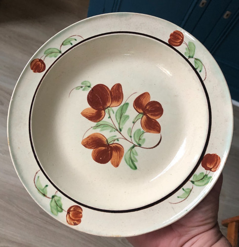 Ancienne assiette creuse - ancienne,