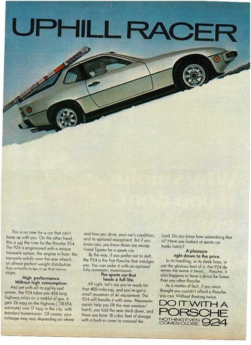 1978 porsche silver 924 uphill - porsche,