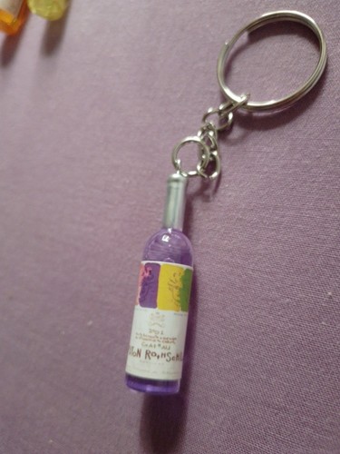 Porte clé bouteille vin - bouteille, de