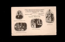 Old postcard PARIS L'oeuvre Maternelle des Couveuses d'Enfant exhibition 1900 fishmonger