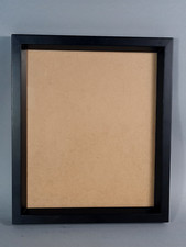 Cadre moderne + verre 31,5x26,5 cm feuillure 28x23 cm bois noir C422