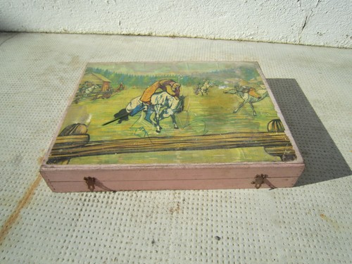 Ancienne boite cubes - boite, en