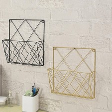 Porte-revues mural en métal