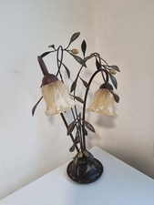 Lampes  pâte de  verre  et