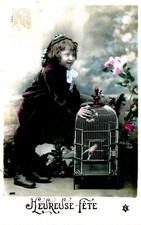 Happy Party - Young Boy Aviary Bird Flower