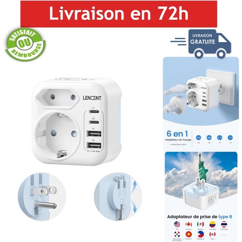 Adaptateur prise usa canada - prise,