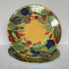 Laure Japy Limoges PIMENTS Set of 2 Salad/Dessert Plates 8.75 Inches