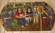 tableau peinture paysage sur