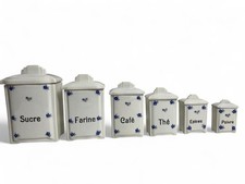 Art déco, série de 6 pots à