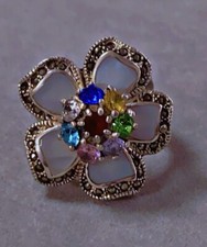 Old Camelia bague argent