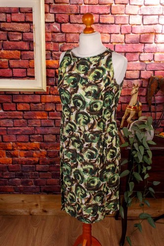Robe vintage orig 50s verte - vintage,