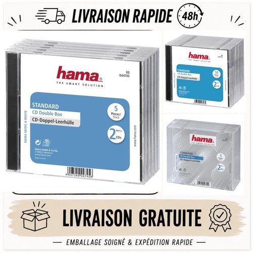 Hama boîtier double - cd,