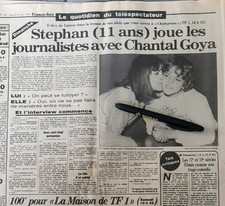 newspaper France Soir Du 26 mai 1984 Chantal Goya plays journalists