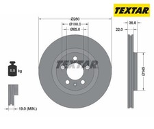 2 pieces brake disc PRO +