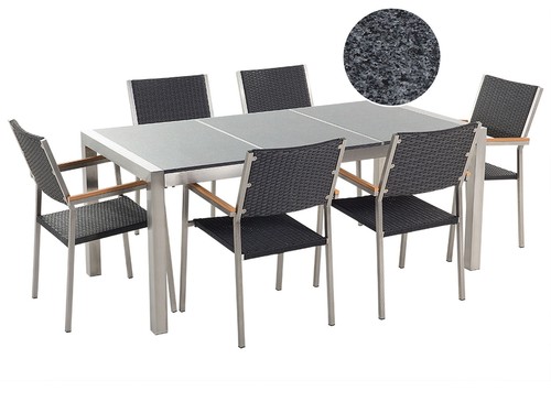 Table jardin 6 - 6, chaises
