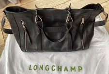 Sac Longchamp 3D Cuir veau noir Modèle L avec dust bag et facture achat 12/2022
