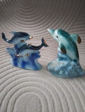Lot de Deux Statuette Dauphin