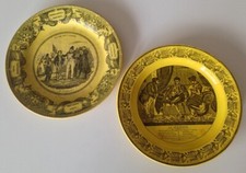 Lot de 2 assiettes en faience