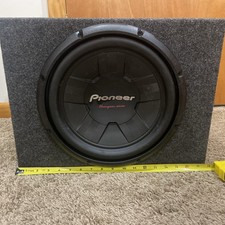 Pioneer 12" Subwoofer Speaker in Box Enclosure TESTED works perfectly