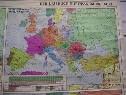 Carte murale scolaire europe - carte,