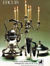 1978 ERCUIS tableware silverware ADVERTISEMENT