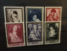 belgique 1961 cob 1198 à 1203 neuf sans charnière