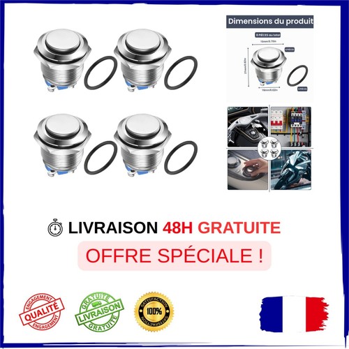 Bouton poussoir 16mm