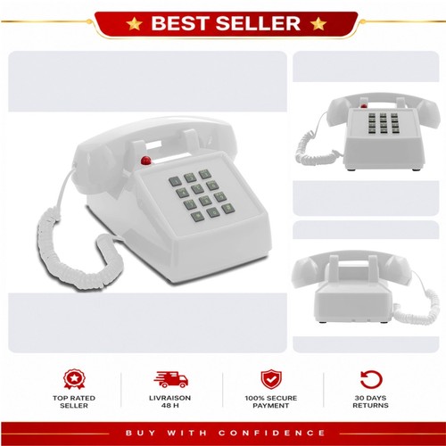 Téléphone fixe vintage - , à