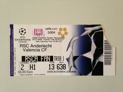 Ticket match ligue des - match,