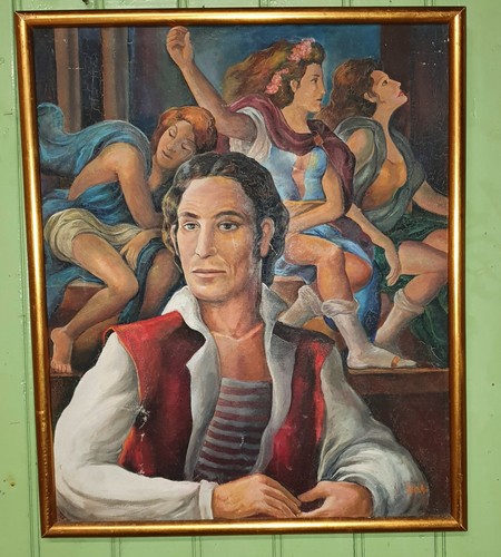 Tableau huile sur toile - sur, signé