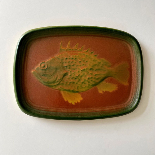 Assiette poisson faïence - poisson,
