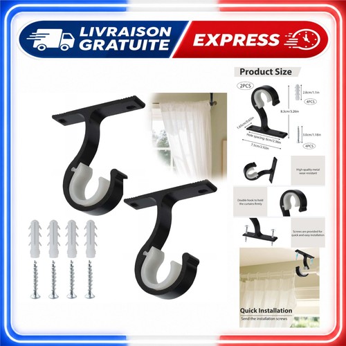 Support tringle rideaux - support, à