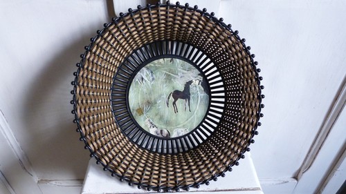 Rare corbeille style - , scoubidou