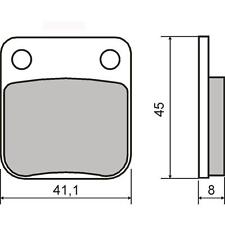 Paire Plaquette de Frein