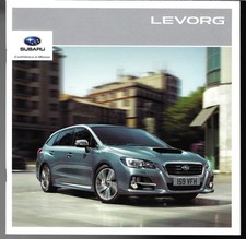 Subaru Levorg 2015-2016 UK Market Sales Brochure 1.6i GT Lineartronic