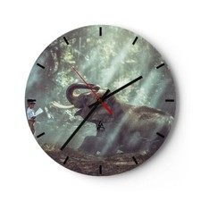 Horloge murale en verre