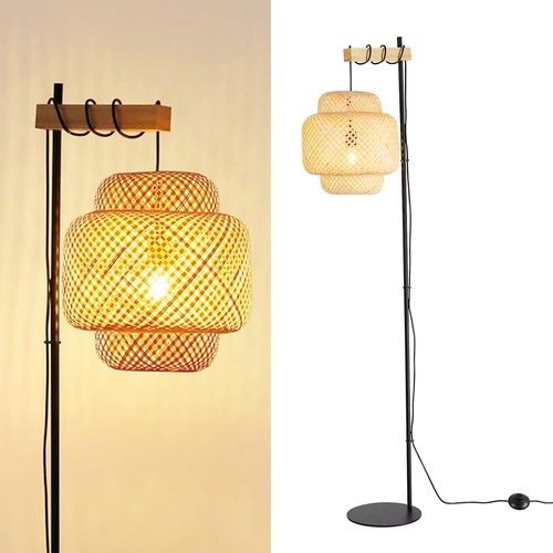 Lampadaire noir abat - noir, abat-jour