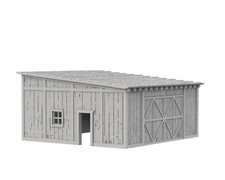 HUNSRUCK GERMANY BARN - 3D