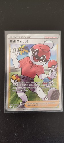 Carte pokémon ball masqué - carte,