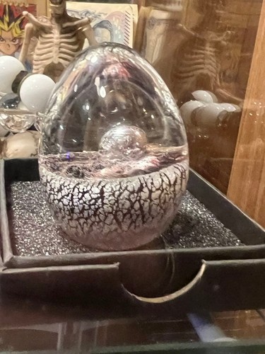 Objet verre forme d oeuf - en,