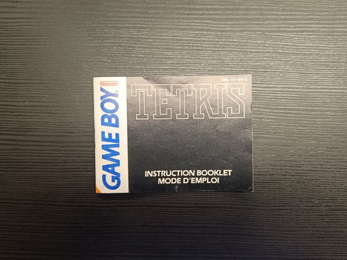 Notice seule tetris gameboy - tetris,