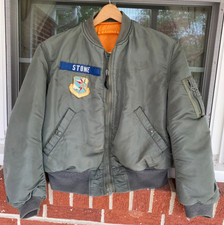 USAF SAC 1964 Vietnam Period JACKET FLYING INTERMEDIATE MA-1 Medium ORANGE LINER