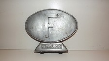 Plaque "F" "FRANCE" en alu type Robri Quillery. Voiture ancienne. Voir 6 photos