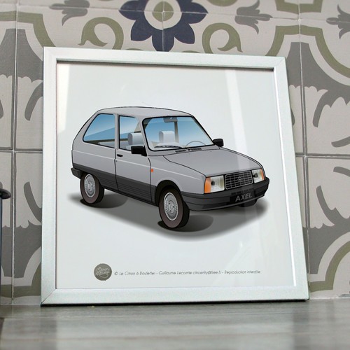 Poster citroën axel grise - citroën,