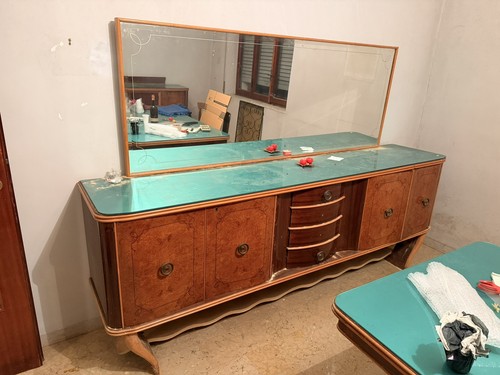 Buffet vintage bois avec - buffet,