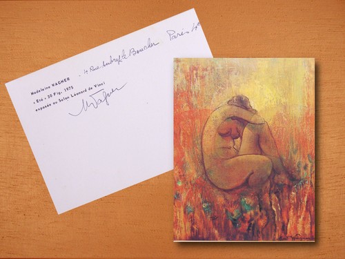 Carte postale dédicacée - carte,