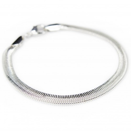 Bracelet gourmette argent - gourmette, en