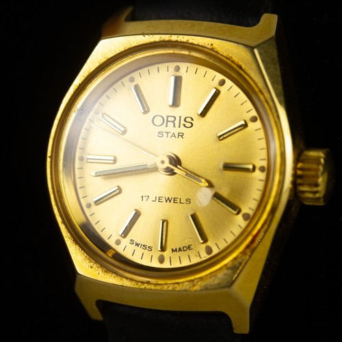 Montre oris star - femme, or